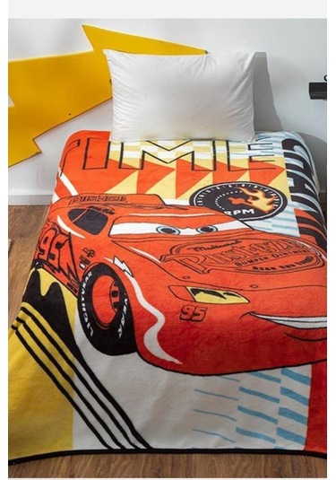 Disney Cars Lisanslı Tek Kişilik Battaniye Çok Renkli