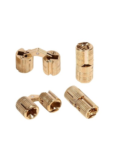 Görünmez Gizli Pirinç Mücevher Kutusu Menteşeleri, Altın, 12mm, ,