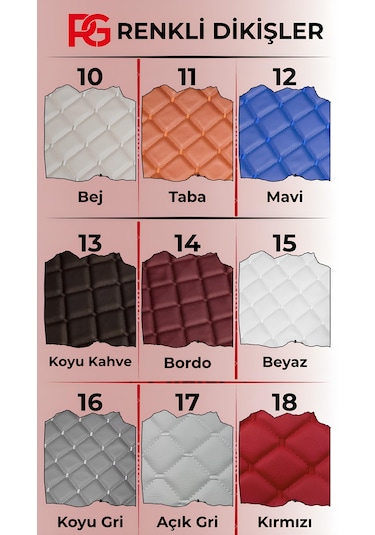 Audi Mavi 8d Deri Tam Kaplama Havuzlu Oto Bagaj Havuzu