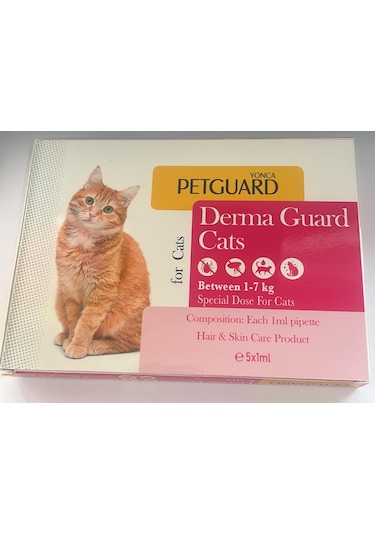 Petguard Kediler İçin Dış Etkenlere Karşı Koruma Damla 5 x 1 ML