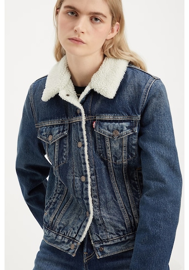 Levi's Bayan Kot Ceket 36136-0063 Koyu Mavi Koyu Mavi Levi's Bayan Kot Ceket 36136-0063 Koyu Mavi Koyu Mavi