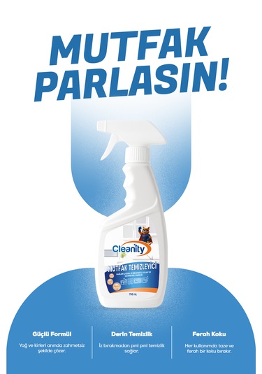 Mutfak Temizleyici 750 Ml Yağ Çözücü, İz Bırakmaz, Hızlı Etkili Temizlik Tekli