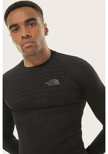 The North Face M SPORT L/S CREW NECK Erkek Tshirt NF0A3Y28KT01 Siyah