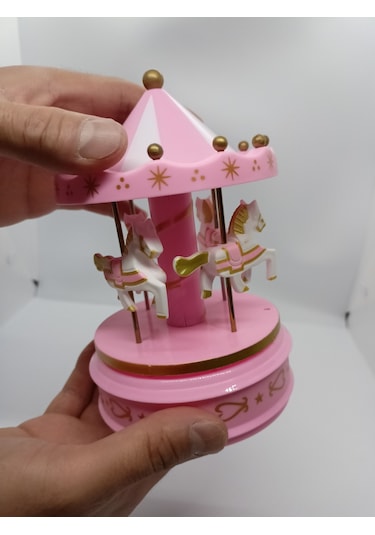 PEMBE ATLI KARINCA MÜZİK KUTUSU