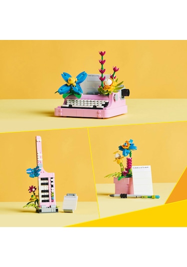 LEGO® Creator 3’ü 1 Arada Çiçekli Daktilo 31169 - 8 Yaş ve Üzeri Çocuklar için Keytar veya Saksıya Dönüşebilen Oyuncak Yapım Seti (363P)