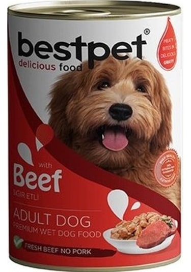Bestpet Sığır Etli Konserve Yetişkin Köpek Maması 400 G