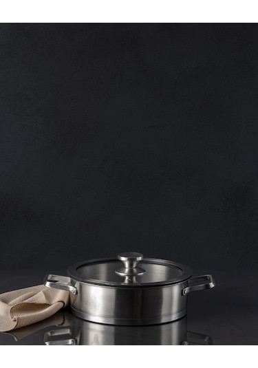 Madame Coco Raye Kısa Tencere - Çelik - 24 Cm 8684427146255 Çok Renkli