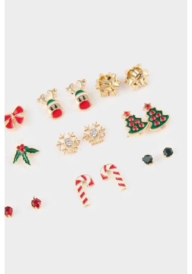 Defacto Kadın Yılbaşı Temalı 9lu Küpe F7411axnskr1 Diğer