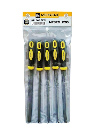 32 Cm Büyük Boy 5 Li Eğe Seti Meşem Marka