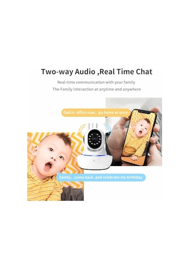 Kablosuz Ip Kamera Ev Güvenlik Wifi Bebek İzleme Takip Kamerası