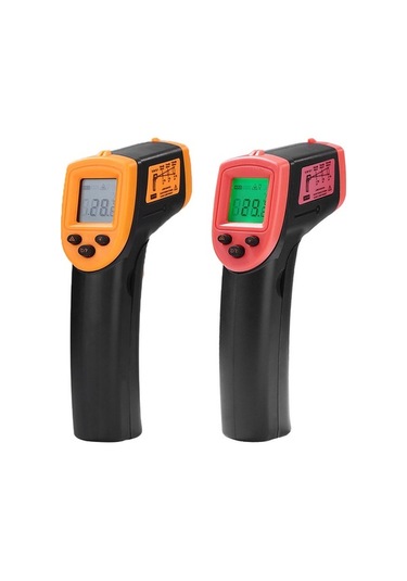 Moly Endüstriyel Kısa Mesafe Kırmızı İriye Termometre -50 C 600 C Pil Dahil Değil Hw600 - Kızılötesi Sıcaklık Ölçer - Güvenli Kullanım İçin Uygun