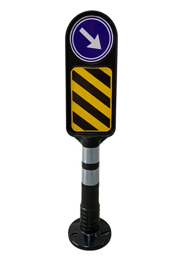 Delinatörlü Refüj Başı Ek Levhası Seti Siyah-3290