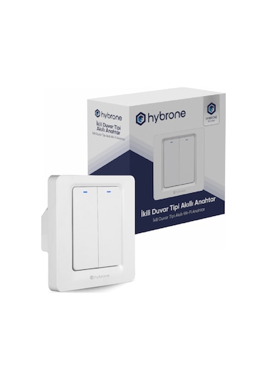 Hybrone Duvar Tipi İkili Akıllı Anahtar