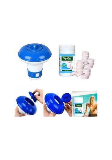 Yunboo Mavi Yüzücü Havuz Temizleyici Seti - Havuz Aksesuarı Ve Ekipmanı Mavi
