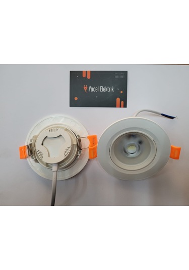 Seldur 5 Watt Cob Ledli Beyaz Kasa Beyaz Işık Spot 2 Li Paket