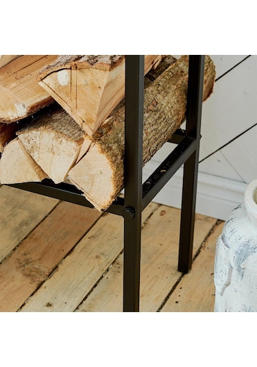 Şömine Kenarı Odunluk Soba Yanı Odunluk Metal Odunluk