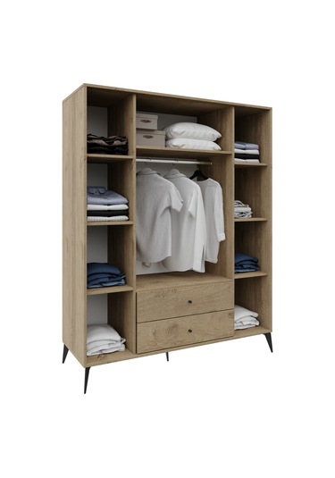 Diamond 4 Hazeran Kapaklı 2 Çekmeceli Dolap