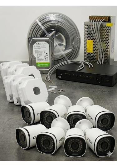 Opax 2 Mp 8 Li Ahd Kamera Seti