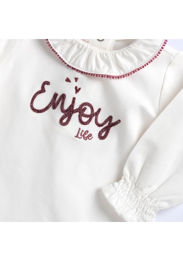 Chicco İşlemeli Tişört 09100777000000 000030 Beyaz