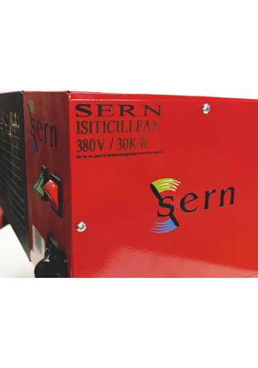Sern Fı 30 Elektrikli Fanlı Isıtıcı 30kw 380v 2 Kademeli Termostatlı