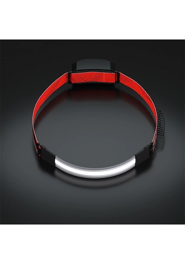 Cob Yüksek Işıklı Led Far Usb Şarjlı Kafa Lambası Siyah