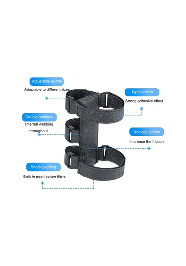 Sones Bisiklet Su Şişesi Kayışı Bisiklet Dış Mekan Bluetooth Hoparlör Bandı Siyah