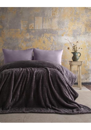 Ap Jakarlı Tek Kişilik Antrasit Trusty Battaniye 160 220 Antrasit