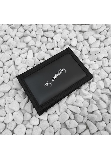 Elegance Siyah Atatürk İmzalı Basic Spor Wallet Cüzdan 421-siyah