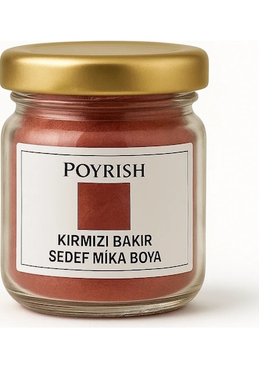 Kırmızı Bakır Sedef Mika Boya 50 Gr. Çok Renkli