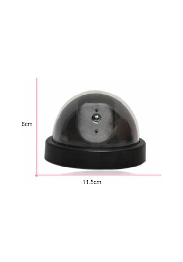 4 Adet Led Işıklı Dome Kamera Taklit_Sahte_Tavan Caydırıcı Kamera