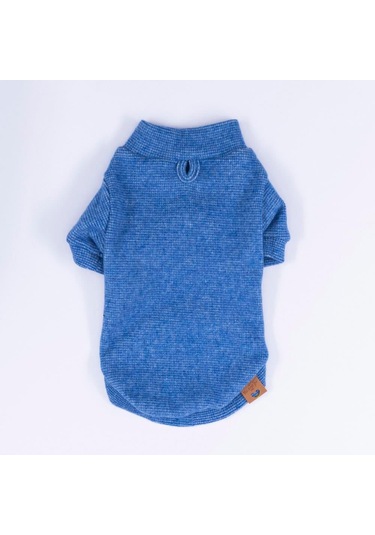 Pawstar Mavi Merino Esnek, Küçük Irk Triko Köpek Kazağı