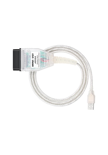 Usb'den Obd2'ye 16 Pin Mını Vcı Ft232rl Toyota Tıs Techstream İçin Tek Teşhis Kablosu