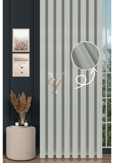 Güneşlik Perde V-krem Krem