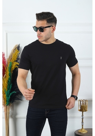 Kozik Standart Fit Bisiklet Yaka Erkek Tişört 5'li Çok Renkli 88975 Çok Renkli