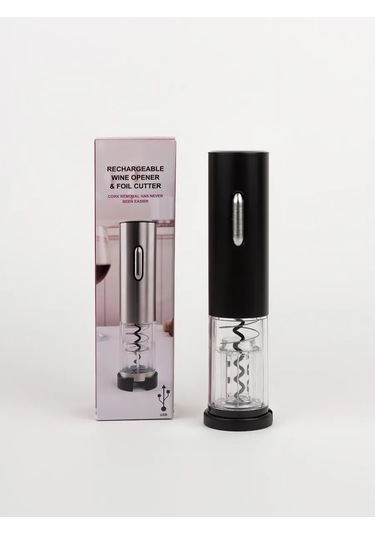 Usb Şarjlı Elektrikli Şarap Açacağı 435575100 Siyah