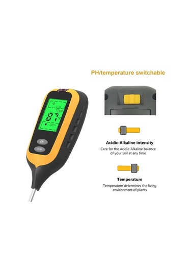 Novahub 4'ü 1 Arada Toprak Ölçer Toprak Nem, Işık, Ph, Sıcaklık Çimler, Bitkiler, Otlar İçin