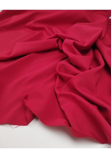 Kırmızı Renkte Krep Kumaş En: 140 Cm-10146 10