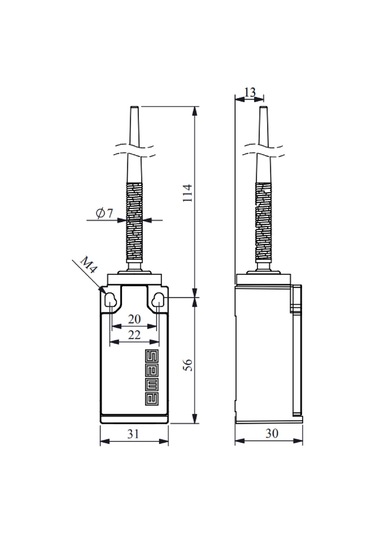 Emas L5k13sop101 ,plastik Gövde Kontak-1a1k Spiral Sınır Sivic