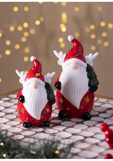 The Mia Dekoratif Yılbaşı Süsü Led Işıklı Cüce 10x8x17 Cm 1 Adet