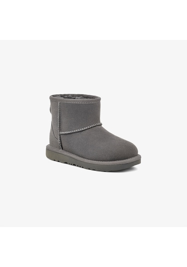 Ugg Classic Mini Çocuk Gri Bot Düz 1017715k Gri