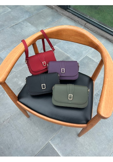 Mft Leather Hakiki Deri Kadın Çanta Viola 1524 Flother Mat Haki
