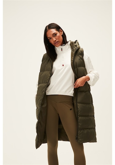 Bad Bear Wayfarer Vest Haki Yeşil Kadın Puffer Yelek-haki Haki