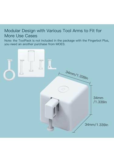 Teltree Bt Akıllı Anahtar Robotu: Dokunmatik Parmak Robotu İle Ev Otomasyonu Ve Uzaktan Kontrol 1-gang
