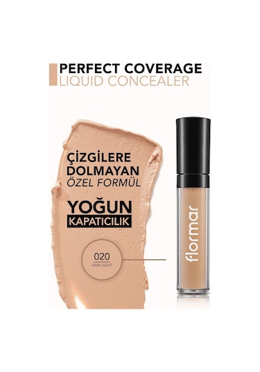 Flormar Likit Kapatıcı - Perfect Coverage Concealer - 020 Fair-Light - 8690604558056