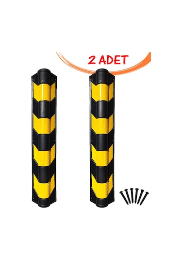 Otopark Kolon Köşe Koruyucu İmalatı Oval Kauçuk Köşe Koruyucu 2 Adet