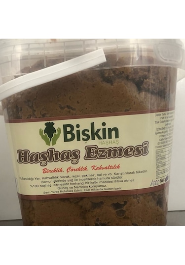 Bişkin Haşhaş Ezmesi 1 KG