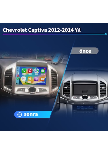 Chevrolet Captıva 2012-2014 Carplay Navigasyon 6gb Ram 128gb Rom