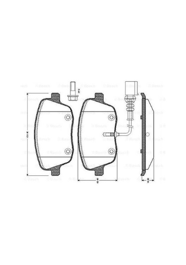 Volkswagen Polo 1.4tdı 2005-2009 Bosch Ön Balata