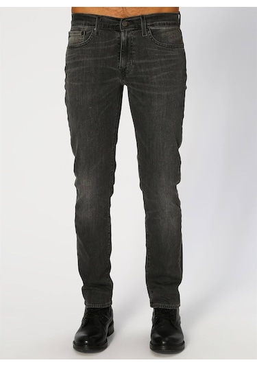 Levi's Erkek Slim Fit Jean Pantolon - Minimalist Günlük Tarz Siyah