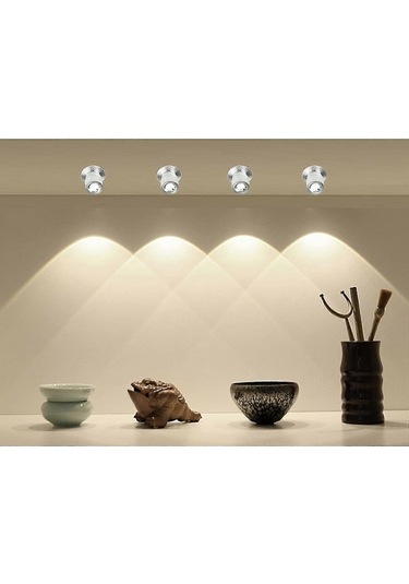 Opulentliving Mini Led Downlight 1w, 20mm, 360 Dönüşümlü, Enerji Tasarruflu, Çok Renkli Tavan Spot Işığı Çok Renkli